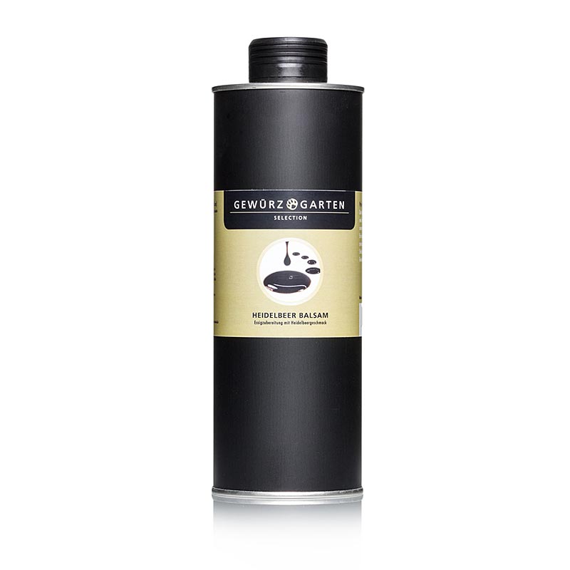 Heidelbeer Balsam, Essigzubereitung mit Heidelbeer/Blaubeergeschmack, 500 ml - ideal für Saucen, Salatdressings, Desserts, Obst- und Käsespeisen sowie zur Verfeinerung von Sekt oder Mineralwasser