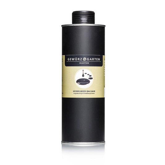Heidelbeer Balsam, Essigzubereitung mit Heidelbeer/Blaubeergeschmack, 500 ml - ideal für Saucen, Salatdressings, Desserts, Obst- und Käsespeisen sowie zur Verfeinerung von Sekt oder Mineralwasser