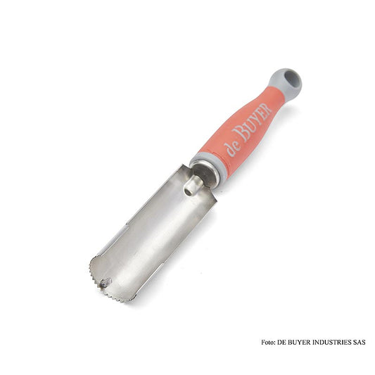 Entkerner Universal von deBUYER, ø 30mm, 11cm lang, Edelstahl/Kunststoff rot