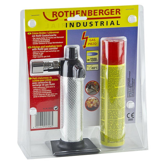 Mini-brûleur à gaz, pour gaz de briquet, cartouche incluse, 1 pièce