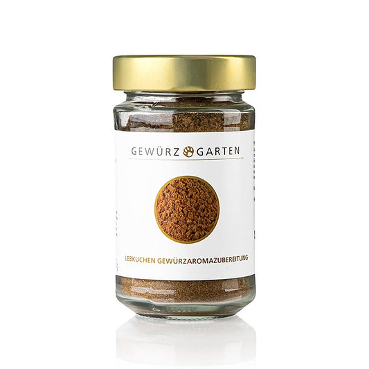 Gewürzgarten Lebkuchen-Gewürzaromazubereitung (Wintersaison), 90 g - Eine perfekte Mischung aus traditionellen Lebkuchengewürzen wie Zimt, Nelken und Muskatnuss für authentische Lebkuchen, Spekulatius und andere winterliche Köstlichkeiten