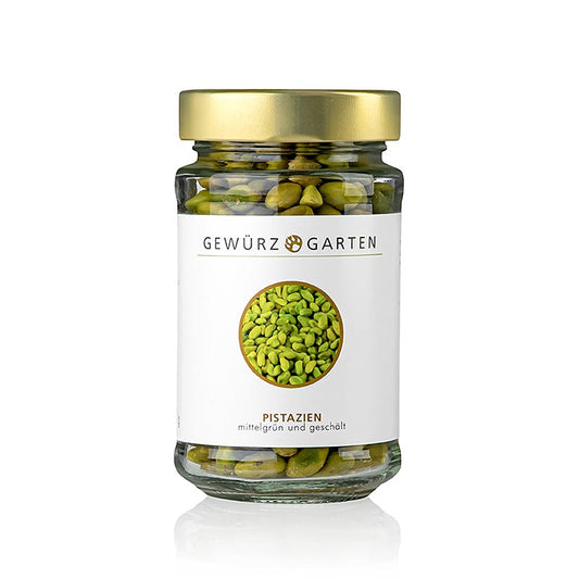Pistaches Gewürzgarten , décortiquées, vert moyen - qualité cuisine, 150 g