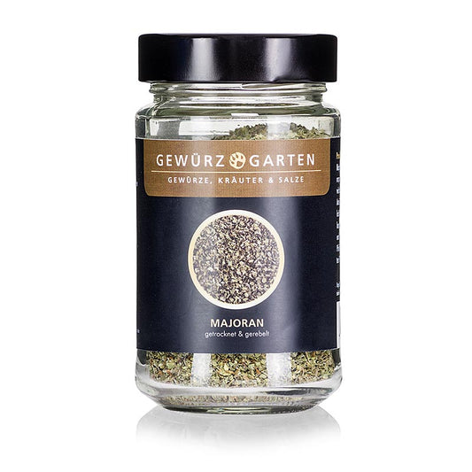 Gewürzgarten Majoran, gerebelt, 20 g - Kräftig aromatisches Würzkraut für Kartoffelgerichte, Eintöpfe und Fleischragouts