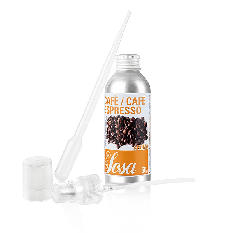 Aroma Espresso Cafe, flüssig, 50 g - Intensives Aromaöl für die Patisserie, langlebig und leicht zu dosieren