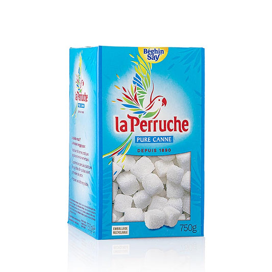 Rohr-Zucker, weiss, in Würfeln, La Perruche, 750 g