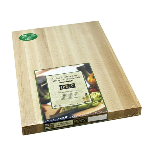 Tagliere Boos Block Chop-n-Slice in acero, 51x38x3cm, senza canale di scolo, 1 pz.