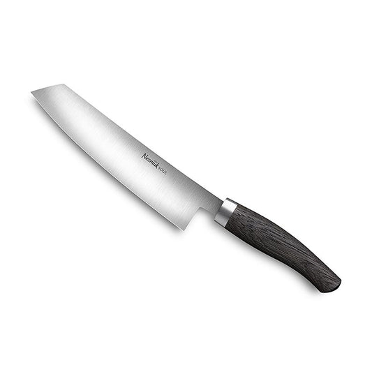 Couteau de cuisine Nesmuk Soul 3.0, 180 mm, virole en acier inoxydable, manche en chêne des marais, 1 pièce