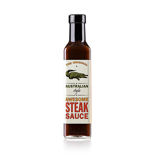 Leckere, würzige Australian Awesome Steak Sauce von The Original, 250 ml Ideal für alle Fleisch- und Grillgerichte, preisgekrönt und ohne Konservierungsstoffe