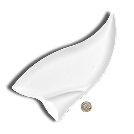 Einweg Teller Triangle Surpreme, weiß, dreieckig mit Einteilung, 260x125x14mm, 500 St - Einweggeschirr aus nachwachsenden und kompostierbaren Zuckerrohrfasern, wasserresistent, für Mikrowelle geeignet, umweltfreundlich hergestellt