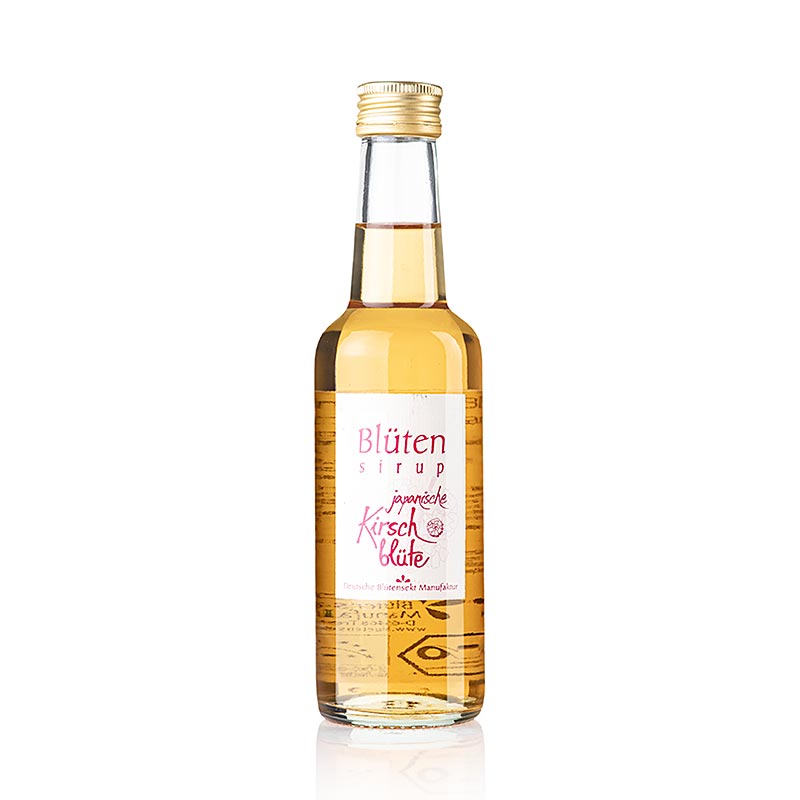 Deutsche Blütensekt Manufaktur - Blütensirup Japanische Kirschblüte, 1:10, BIO, 250 ml