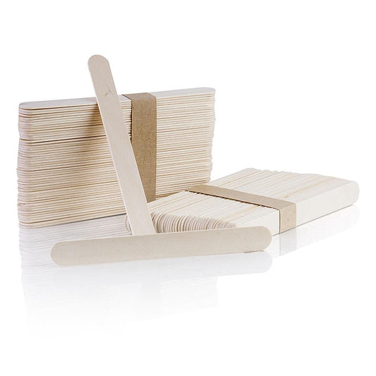 Holz-Spatel für kreative und Haushaltsprojekte, 2 cm breit, 15 cm lang, 100 Stück