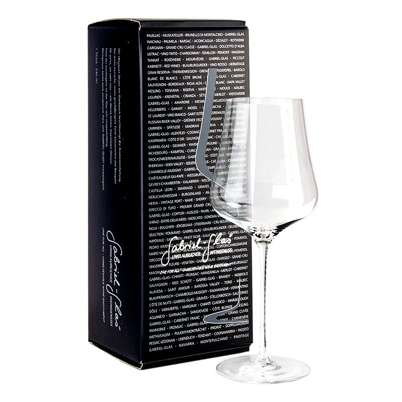 Gabriel-Glas Standard 510 ml machine-blown wine glass in gift box