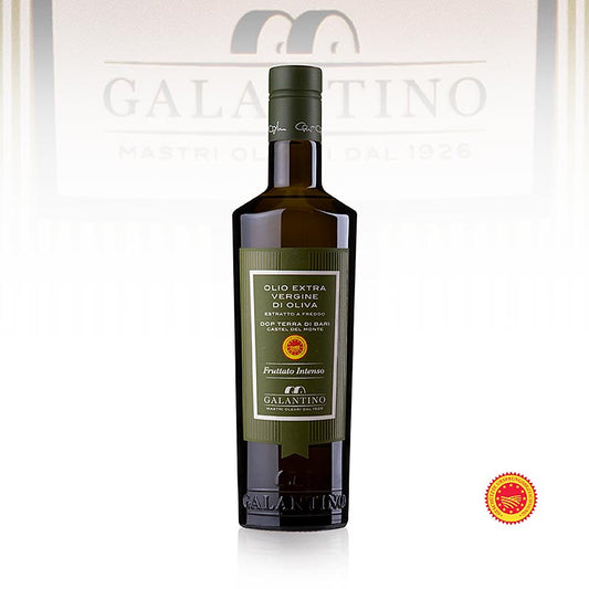 Olio extravergine di oliva Galantino "Terra di Bari DOP/PDO", fruttato forte, 500 ml