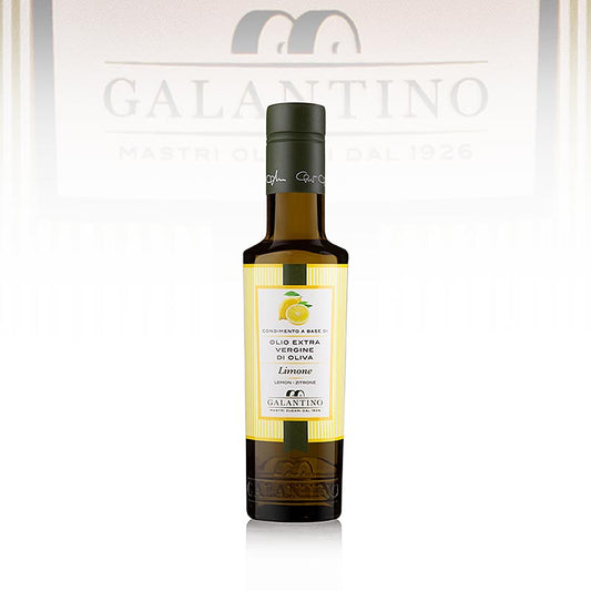 Natives Olivenöl Extra mit Zitrone, 250 ml - hochqualitatives Dressing für Gebäck, Fisch, Gemüse und Saucen