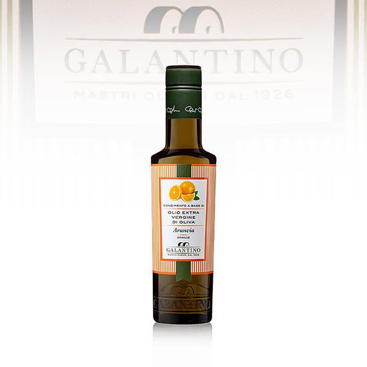 Flasche natives Olivenöl Extra mit Orange - Aranciolio, 250 ml - hochwertiges Dressing für Fisch, Salate, Gemüse und Saucen
