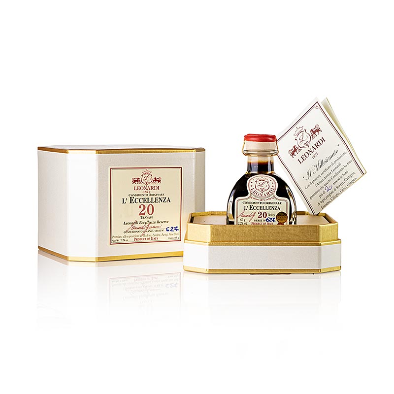 Leonardi - Balsamico Eccelenza Condimento, 20 anni, 50 ml