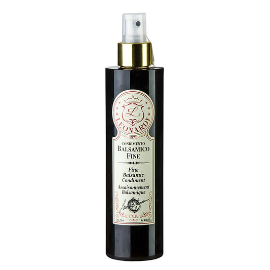 Leonardi - Balsamico Condimento Spray, 5 Jahre, 250 ml - Jung und spritzig gereifter Aceto Balsamico in praktischer Sprayflasche