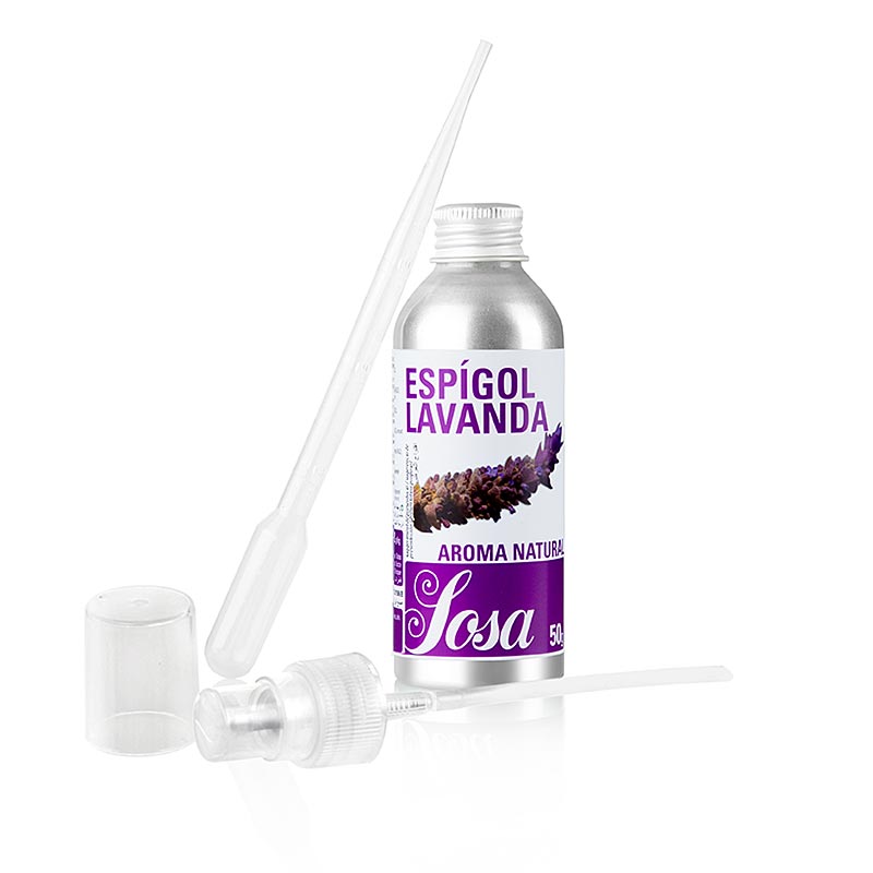 German: Flüssiges Lavendel-Aroma aus natürlichen Zutaten, 50 g Flasche, für entspannende und beruhigende Anwendungen in der Aromatherapie und Duftkerzenherstellung