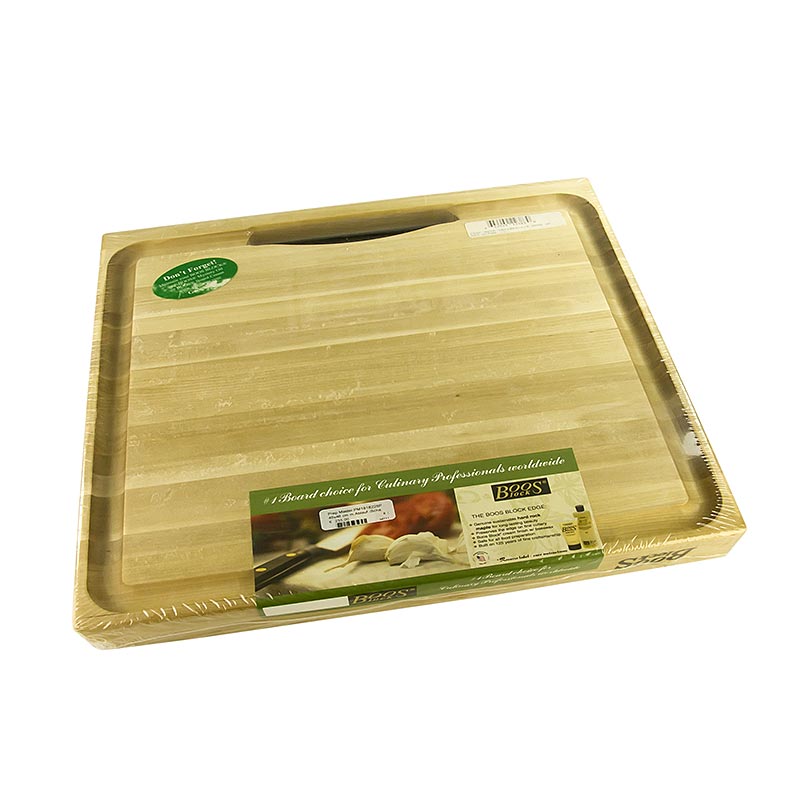 Tagliere Boos Block Prep Master in acero, 46x46x6cm, con vassoio di raccolta, 1 pz.