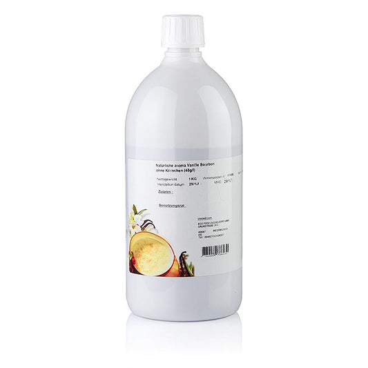 Flüssiges Vanille-Aroma mit Bourbon-Vanille Konzentrat, ideal zum Aromatisieren von Patisserie-Zubereitungen, Dosierung: Milch, Sahne, Yoghurtdesserts, Schokoladen, Kleingebäck, Pralinen, Fruchtzubereitungen