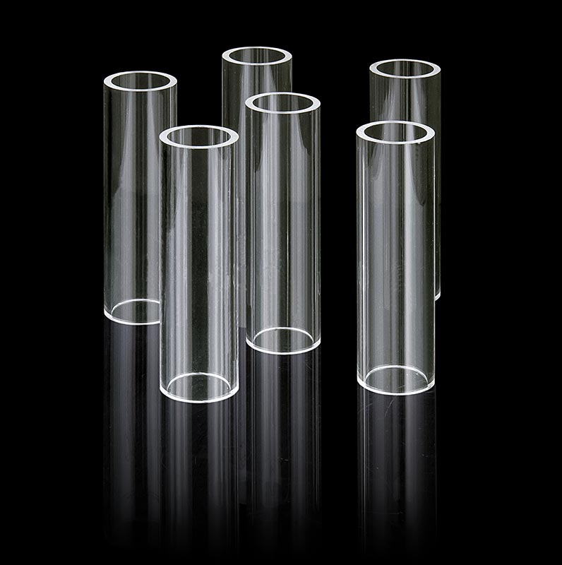 Fillini Maker Tubes en verre acrylique, ø 30mm, 100mm de haut, 6 pcs.