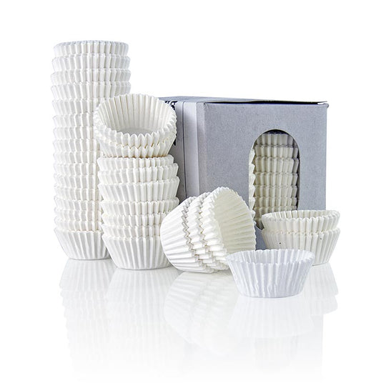 Packung mit 1000 weißen Papierkapseln, Durchmesser 30/44mm, Höhe 20mm, für Verpackungszwecke (German)