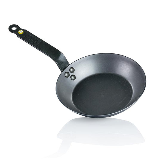 deBUYER Mineral B Element Eisenpfanne Lyonnaise, ø 20cm, 3,3cm hoch, 1 St - Hochwertige 20 cm große Eisenpfanne für vielseitige Kochmöglichkeiten Entwickelt für professionelle Ergebnisse und langlebige Leistung
