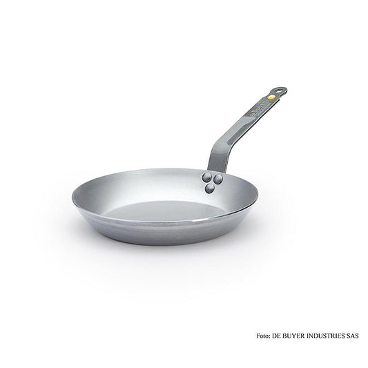 Eine hochwertige Pfanne aus 99% Eisen, endbehandelt mit Bienenwachs für natürlichen Anti-Oxidationsschutz Ideal zum Anbraten, Grillen und Bräunen, mit vernietetem Griff und 2,5-3mm starken Wänden PFAO- und PTFE-frei, geeignet für alle Kochplatten