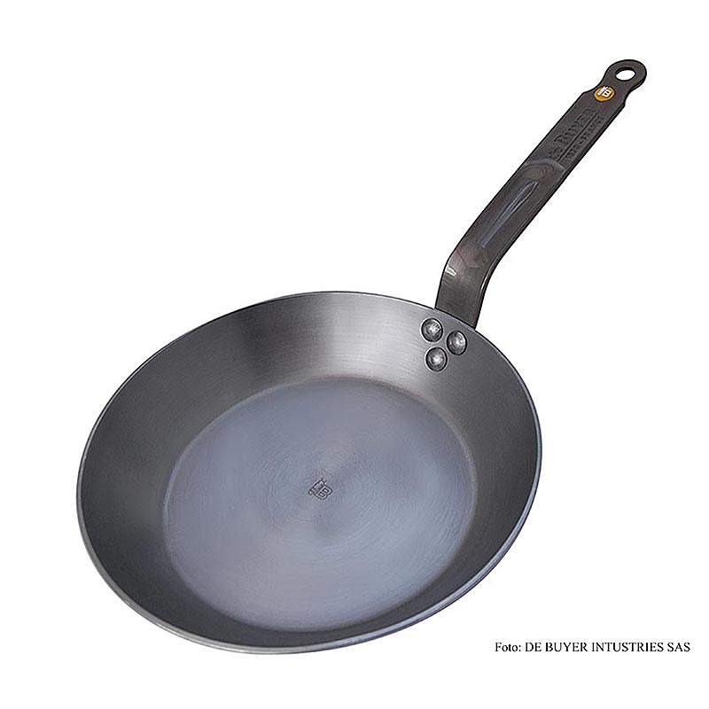 German

Alt-Text: deBUYER Mineral B Element Eisenpfanne Lyonnaise, ø 36cm, 5,1cm hoch, 1 St - Hochwertige, 36cm große Eisenpfanne von deBUYER für professionelles und vielseitiges Kochen