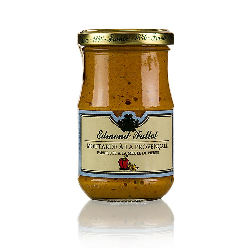 Senf mit Paprika und Knoblauch, scharf, 190 ml - Fallot provencale Produktbild