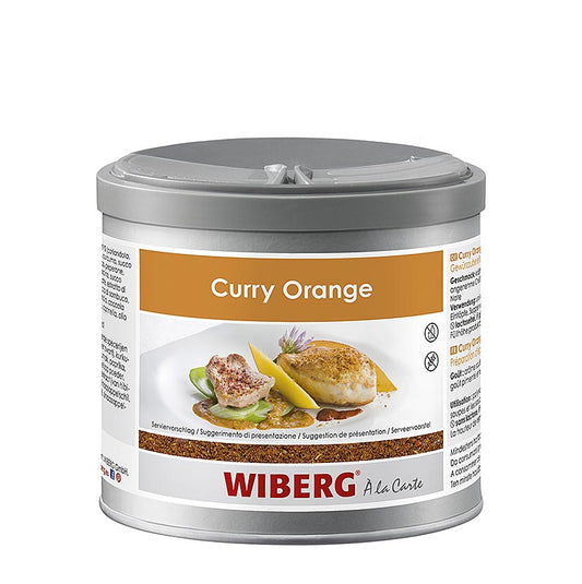 Wiberg Curry Orange, mit gerösteten Gewürzen, verleiht Gerichten exotische Akzente mit angenehmer Chilischärfe und fruchtiger Orangen-Note