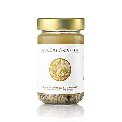 Gewürzgarten Truffes d'été Brisures, finement hachées et réduites dans un fond de porto, 225 g