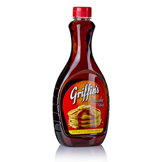Pancake Syrup von Griffin's, 709 ml, mit Ahornsirup, ideal für Pfannkuchen, Waffeln und Omelettes aus den USA Genießen Sie den leckeren Sirup auf Ihren Lieblings-Süßspeisen