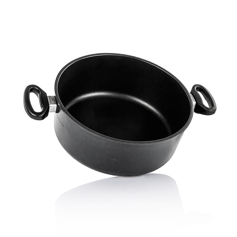 German:

AMT Gastroguss, Bratentopf, Induktion, Durchmesser 28cm, Höhe 11cm, 1 Stück - Hochwertiger Bratentopf für alle Herdarten, geeignet auch für Induktion