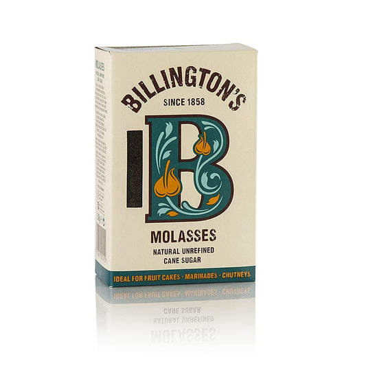 Molasse Zucker-Pulver, dunkel, Roh-Rohrzucker, kräftiges Aroma, Billington´s, 500 g - Für Weihnachtsgebäck, Schokoladenkuchen und Marinaden