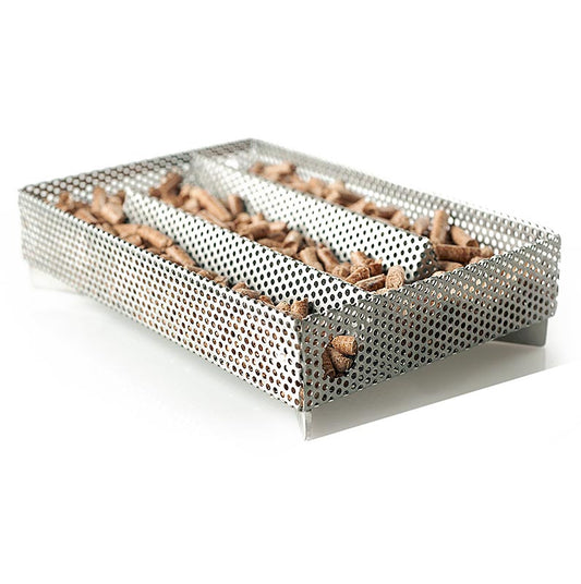 A-Maze-N Einsatz zum Smokern mit Pellets, rechteckig, strapazierfähiges Material, 20,5x14x5cm, für Räucheröfen, Hobbykoch, Räucherhandwerk