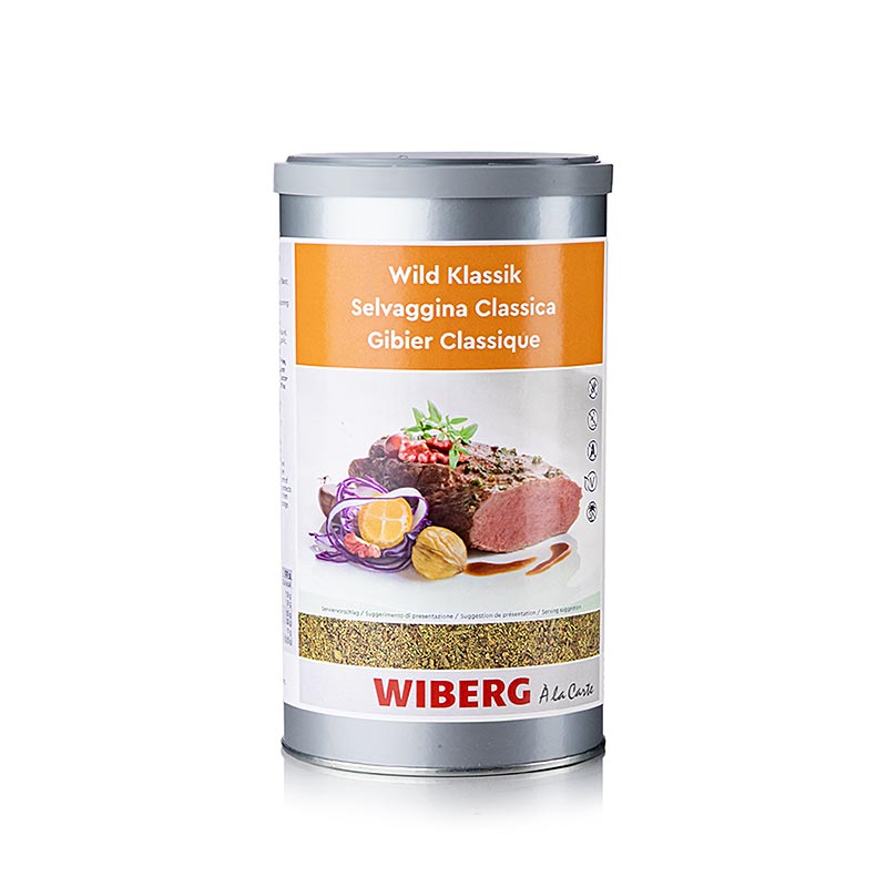 Gewürzzubereitung Wiberg Wild Klassik, 480 g, kräftig-würzig mit feiner Wacholdernote, ideal für Wild und Wildgeflügel