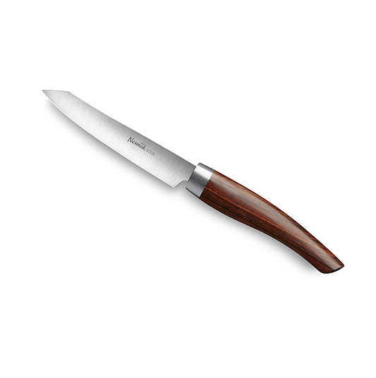 Nesmuk Soul 30 Office-/Schälmesser with 90mm blade, Edelstahlzwinge, and Cocobolo handle, ideal for professional and home use
