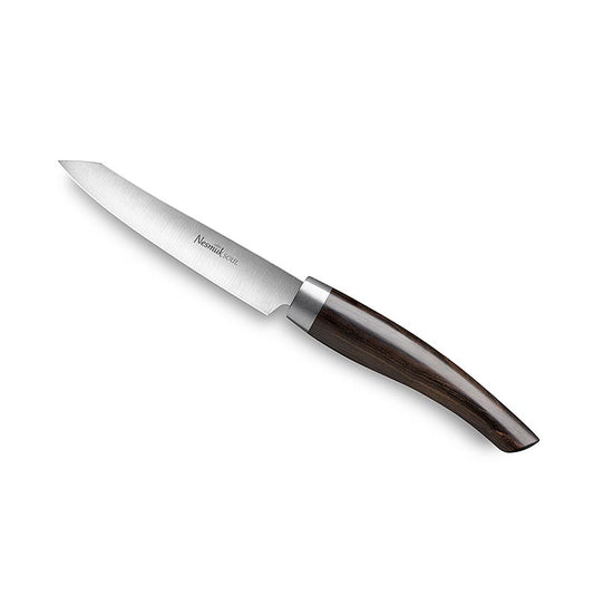 Nesmuk Soul 30 Office-/Schälmesser with 90mm blade, stainless steel bolster, and grenadill handle