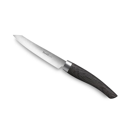 Couteau d'office/à éplucher Nesmuk Soul 3.0, 90 mm, virole en acier inoxydable, manche en chêne des marais, 1 pièce