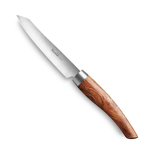 Couteau de bureau/à éplucher Nesmuk Soul 3.0, 90 mm, virole en acier inoxydable, manche en bois de rose d'Afrique, 1 pièce