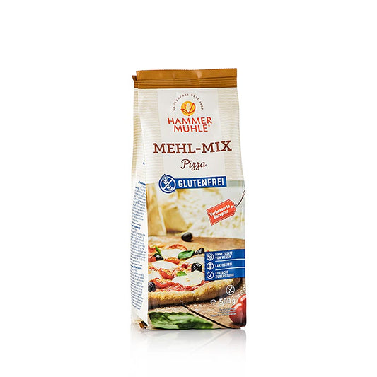 English

Alt text: Gluten-free Pizza Mix from Hammermühle, 500 g, perfect for homemade pizza