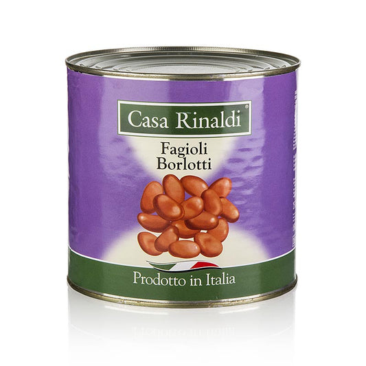 Gekochte Borlotti-Bohnen in praktischer 2,6 kg Dose für die italienische Küche