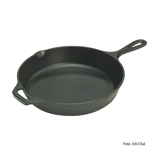 Gusseiserne Lodge-Pfanne mit Ø 26 cm für den BBQ-Smoker, ideal für Eintöpfe, Gemüse und Saucen