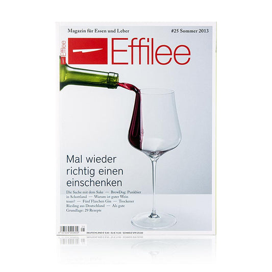 Cover der 25 Ausgabe des Magazins Effilee - Magazin für Essen und Leben