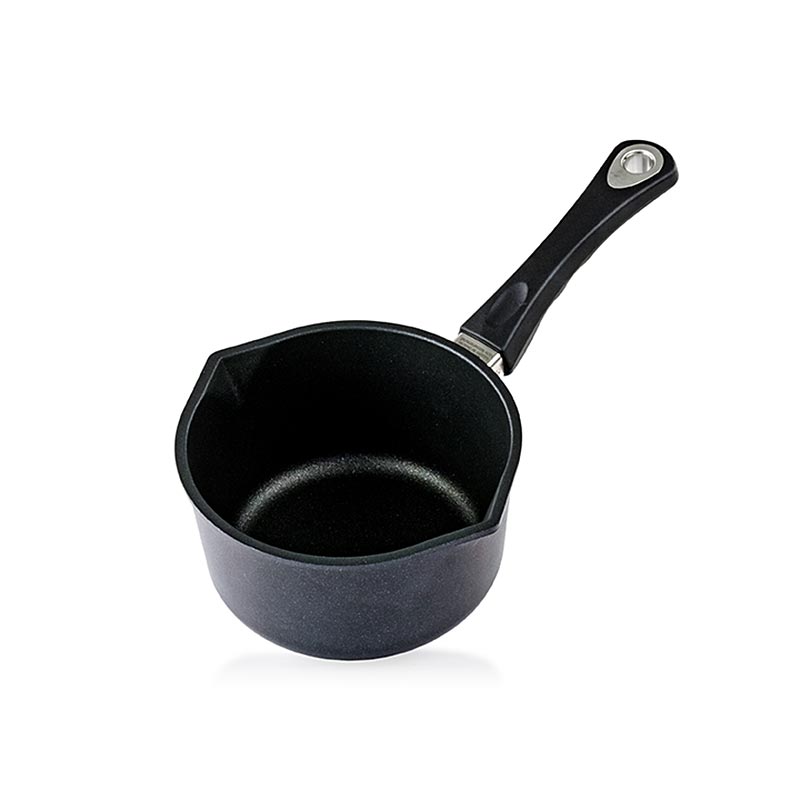 Hochwertiger AMT Gastroguss Milch- & Saucentopf aus Aluminiumguss, hergestellt in Deutschland Ideal für fettfreies Schmoren und Braten, mit 3-Schichten-Oberflächenversiegelung und ergonomischen Griffen Backofenfest bis 260°C