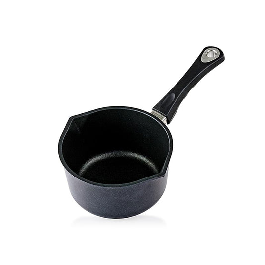 Hochwertiger AMT Gastroguss Milch- & Saucentopf aus Aluminiumguss, hergestellt in Deutschland Ideal für fettfreies Schmoren und Braten, mit 3-Schichten-Oberflächenversiegelung und ergonomischen Griffen Backofenfest bis 260°C