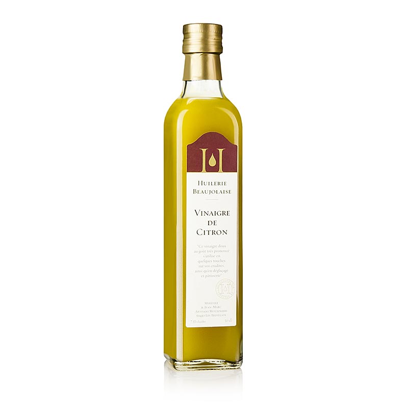 Kalamansi-Essig 7,5% Säure, Huilerie Beaujolaise - Mireille et Jean-Marc, 500 ml: Fruchtiger Essig mit Zitrusnoten, ideal für Fischgerichte und Dressings