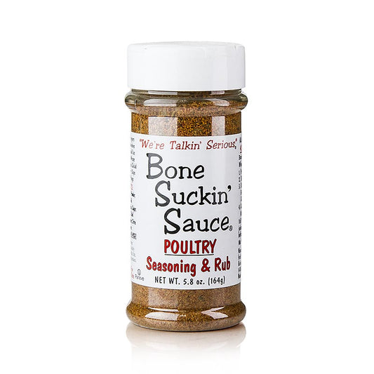 BBQ-Gewürzzubereitung Bone Suckin´ Geflügel Seasoning & Rub von Ford´s Food, 164 g, für köstliches, rauchiges Aroma bei Grillen, Braten oder Räuchern
