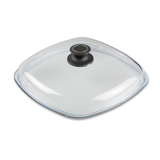 Glasdeckel für hochwertigen AMT Bratentopf, 28cm, hergestellt im Kokillen-Handguss-Verfahren